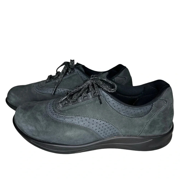 SAS Walk Easy Nero/Nubuck Leather Walking Shoes Size 10 - Picture 2 of 11